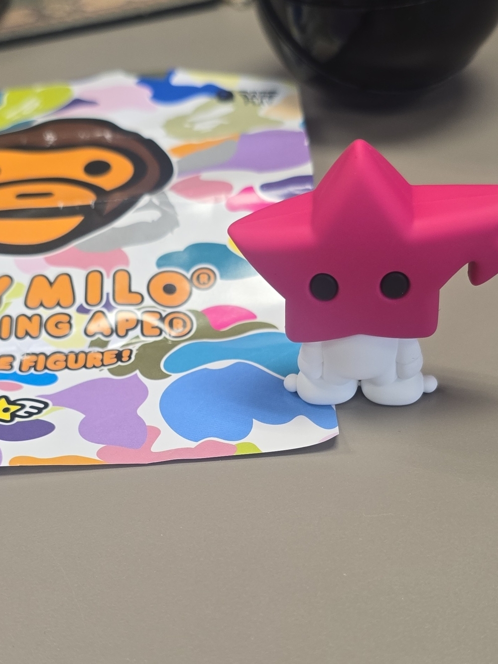 New and confirmed A Bathing Ape Baby Milo Capsule Figure Pink Sta AUTHENTIC
